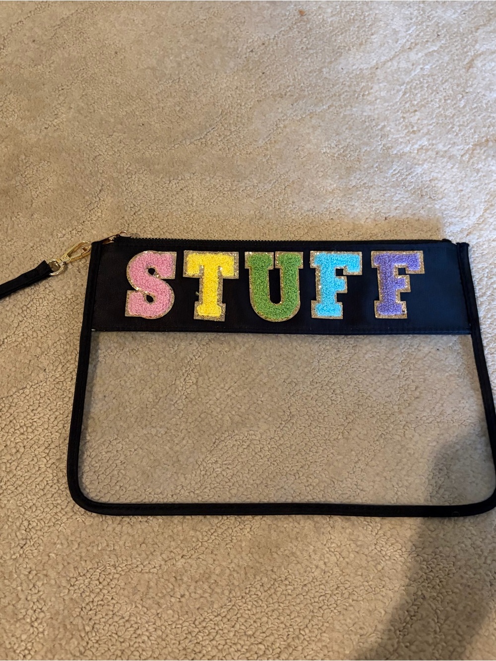 Clear concert wristlet